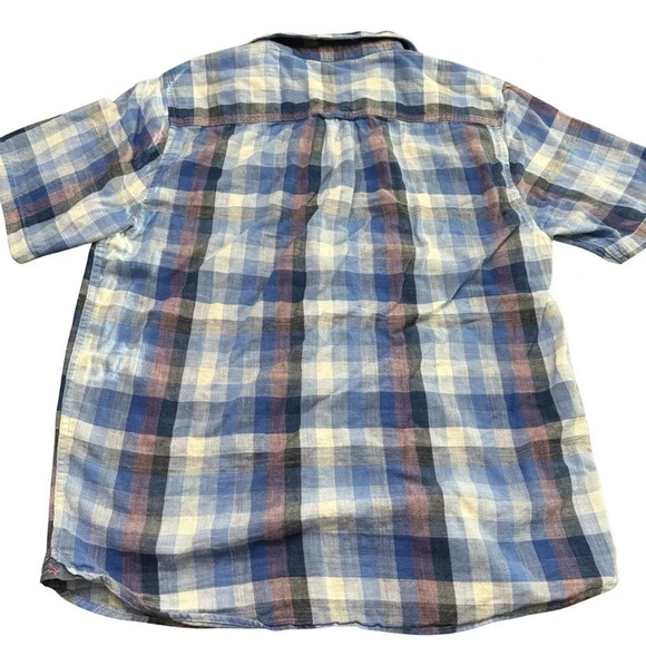 Excellent condition Tommy Bahama men’s Cala Beach Plaid Camp shirt. Cotton. M. - Picture 3 of 10